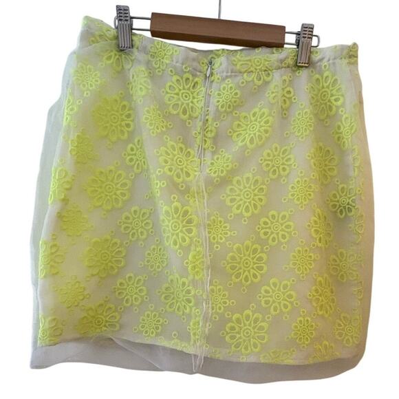 Naomi Tsukishima Mini Skirt 30” Waist Sheer Overlay High-Fashion Vibe - Picture 4 of 6